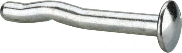 Powers Fasteners - 3/16" Diam, 3/16" Drill, 1-1/2" OAL, 1-1/4" Min Embedment Split-Drive Concrete Anchor - Grade 8.2 Steel, Zinc-Plated Finish, Mushroom Head - Americas Industrial Supply