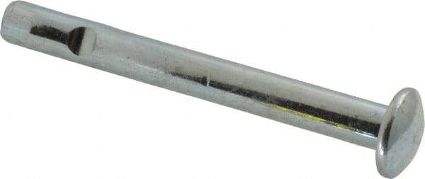 Powers Fasteners - 3/8" Diam, 3/8" Drill, 3-1/2" OAL, Split-Drive Concrete Anchor - Grade 8.2 Steel, Zinc-Plated Finish, Mushroom Head - Americas Industrial Supply