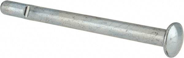 Powers Fasteners - 1/2" Diam, 1/2" Drill, 6-1/2" OAL, Split-Drive Concrete Anchor - Grade 8.2 Steel, Zinc-Plated Finish, Mushroom Head - Americas Industrial Supply