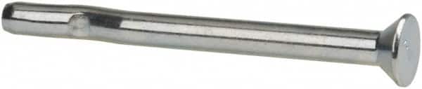 Powers Fasteners - 1/4" Diam, 1/4" Drill, 3" OAL, Split-Drive Concrete Anchor - Grade 8.2 Steel, Zinc-Plated Finish, Flat Head - Americas Industrial Supply