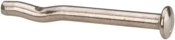 Powers Fasteners - 1/4" Diam, 1/4" Drill, 2-1/2" OAL, Split-Drive Concrete Anchor - 316 Stainless Steel, Mushroom Head - Americas Industrial Supply