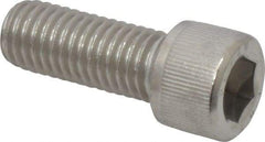 Value Collection - M12x1.75 Metric Coarse Hex Socket Drive, Socket Cap Screw - Grade 18-8 & Austenitic A2 Stainless Steel, Fully Threaded, 30mm Length Under Head - Americas Industrial Supply