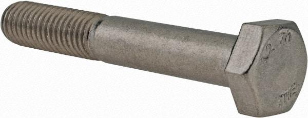 Value Collection - M10x1.50mm Metric Coarse, 65mm Length Under Head Hex Head Cap Screw - Partially Threaded, Grade 18-8 & Austenitic A2 Stainless Steel, 17mm Hex - Americas Industrial Supply