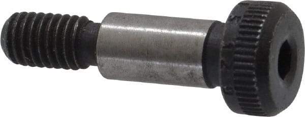 Value Collection - 6mm Shoulder Diam x 12mm Shoulder Length, M5x0.8 Metric Coarse, Hex Socket Shoulder Screw - 12.9 Alloy Steel, Uncoated, 4.32 to 4.5mm Head Height x 9.78 to 10mm Head Diam - Americas Industrial Supply