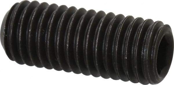 Value Collection - M10x1.50 Metric Coarse, 25mm OAL, Cup Point Set Screw - Grade 14.9 (45H) Alloy Steel, 5mm Key - Americas Industrial Supply