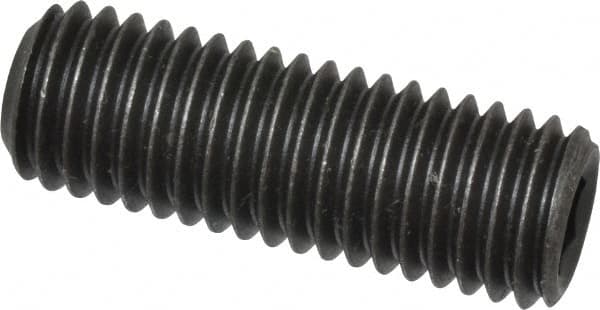 Value Collection - M12x1.75 Metric Coarse, 35mm OAL, Cup Point Set Screw - Grade 14.9 (45H) Alloy Steel, 6mm Key - Americas Industrial Supply