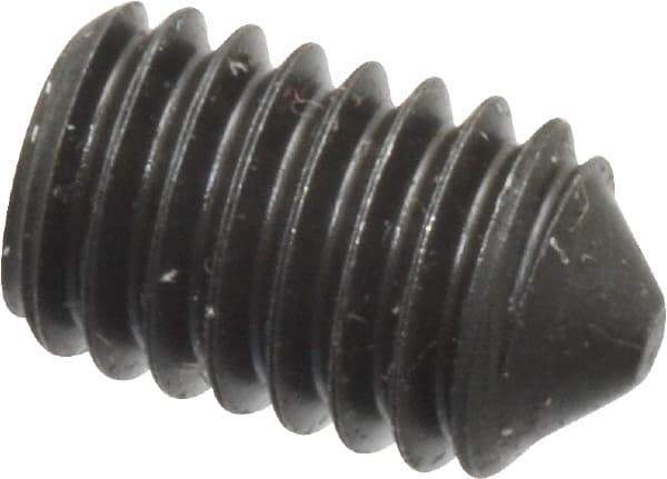 Value Collection - M6x1.00, 10mm OAL, Cone Point Set Screw - Grade 14.9 (45H) Alloy Steel, 3mm Key - Americas Industrial Supply