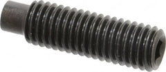 Value Collection - M10x1.50, 35mm OAL, Dog Point Set Screw - Grade 14.9 (45H) Alloy Steel, 5mm Key - Americas Industrial Supply