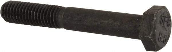 Value Collection - M8x1.25mm Metric Coarse, 55mm Length Under Head Hex Head Cap Screw - Partially Threaded, Grade 8.8 Steel, Uncoated, 13mm Hex - Americas Industrial Supply