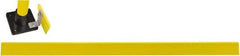 Hollaender - 8' Long x 4" High, Aluminum Toeboard - 4" Pipe, Includes Toeboard & Bag Hardware - Americas Industrial Supply