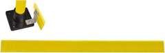 Hollaender - 6' Long x 4" High, Aluminum Toeboard - 4" Pipe, Includes Toeboard & Bag Hardware - Americas Industrial Supply