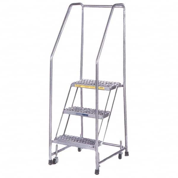 Ballymore - Rolling & Wall Mounted Ladders & Platforms Type: Rolling Style: Spring Loaded Rolling Safety Ladder - Americas Industrial Supply