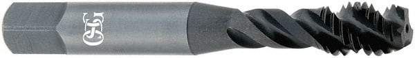 OSG - 3/4-10 UNC 4 Flute Modified Bottoming Spiral Flute Tap - Vanadium High Speed Steel, Bright Finish, 4-1/4" OAL, Right Hand Flute, Right Hand Thread, H3, Series 290 - Americas Industrial Supply