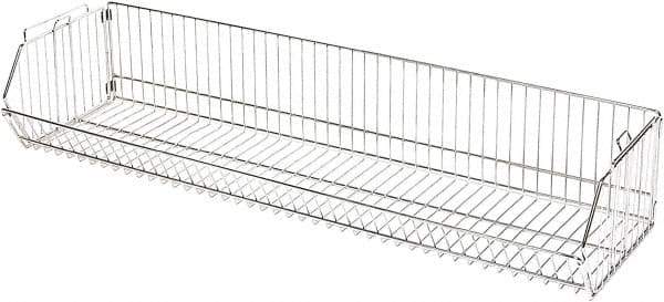 Quantum Storage - 20" Wide, Open Shelving Accessory/Component - Chrome, Chrome Finish, 36" Long, Use with Wire Shelving Units - Americas Industrial Supply