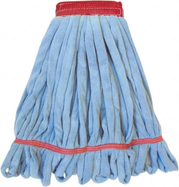 PRO-SOURCE - Blue Head Band, Large Microfiber Loop End Mop Head - Americas Industrial Supply