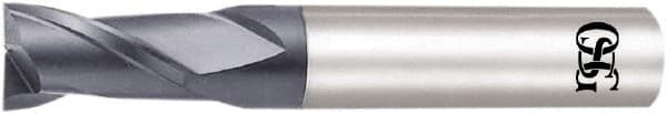 OSG - 2.7mm, 4.1mm LOC, 4mm Shank Diam, 45mm OAL, 2 Flute, Solid Carbide Square End Mill - Single End, WXL Finish, Spiral Flute, 30° Helix, Centercutting, Right Hand Cut, Right Hand Flute, Series 3720 - Americas Industrial Supply