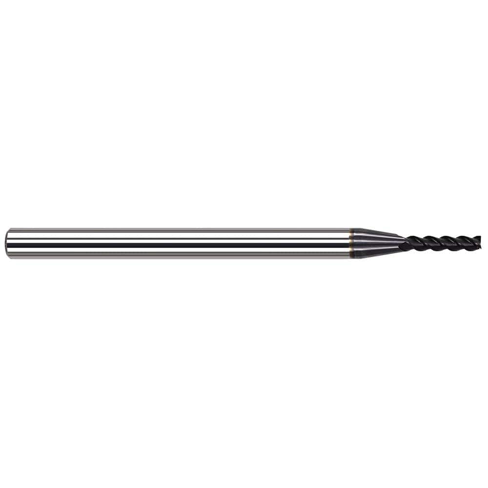 Harvey Tool - Corner Radius & Corner Chamfer End Mills; Mill Diameter (Inch): 1/4 ; Mill Diameter (Decimal Inch): 0.2500 ; End Type: Corner Radius ; Corner Radius (Inch): 1/64 ; Corner Radius (Decimal Inch): 0.0150 ; Number of Flutes: 4 - Exact Industrial Supply