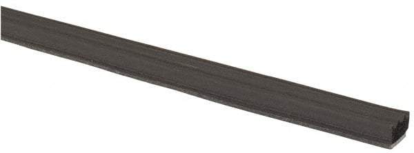 TRIM-LOK - 3/8 Inch Thick x 3/8 Wide x 100 Ft. Long, EPDM Rubber Ribbed Seal with Tape - Americas Industrial Supply
