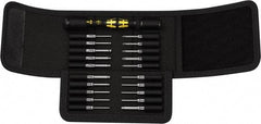 Wera - 20 Piece Hex, Pentalobe, Phillips, Torx, TorxPlus & Slotted Screwdriver Set - Blade Sizes: Width mm 1.5, 2 & 3, Bit Sizes: Hex mm 1.5 & 2, Philips #0 to #1, Torx T1, T2, T3, T4, T5, T6, IP1, IP2, IP3, IP4 & Ts1 - Americas Industrial Supply