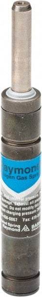 Associated Spring Raymond - 6mm Rod Diam, 12mm Diam, 63.5mm Max Stroke, Nitrogen Gas Spring Cylinder - 108.5mm Body Length, 172mm OAL, 19 Lb Full Stroke Spring Force, 290 psi Initial Charge - Americas Industrial Supply