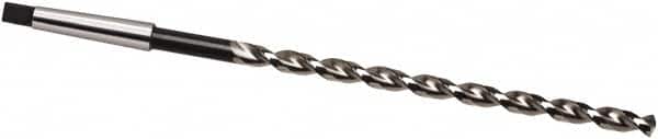 Guhring - 1-3/32", 3MT 130° Point High Speed Steel Taper Shank Drill Bit - Oxide Finish, 385mm Flute Length, 580mm OAL, Parabolic Flute, Series 527 - Americas Industrial Supply