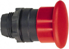 Schneider Electric - 22mm Mount Hole, Extended Mushroom Head, Pushbutton Switch Only - Round, Red Pushbutton, Nonilluminated, Momentary (MO) - Americas Industrial Supply