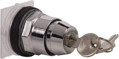 Schneider Electric - 1.18 Inch Mount Hole, 2 Position, Knob and Pushbutton Operated, Selector Switch Only - Black, Maintained (MA), without Contact Blocks, Weatherproof and Dust and Oil Resistant - Americas Industrial Supply