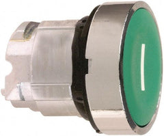 Schneider Electric - 22mm Mount Hole, Flush, Pushbutton Switch Only - Round, Green Pushbutton, Nonilluminated, Momentary (MO) - Americas Industrial Supply