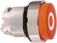 Schneider Electric - 22mm Mount Hole, Extended Straight, Pushbutton Switch Only - Round, Red Pushbutton, Nonilluminated, Momentary (MO) - Americas Industrial Supply