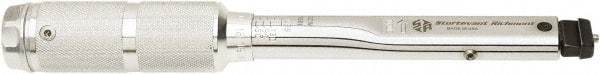 Sturtevant Richmont - Adjustable Interchangeable Head Clicker - 20 N/m to 100 N/m Torque, 12" OAL, 0.5 N/m Graduation - Americas Industrial Supply