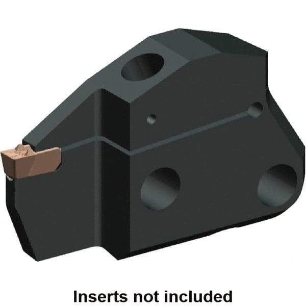 Kennametal - System Size 50, Left Hand Cut, 1.024" Max Depth of Cut, 0.158" Max Width of Cut, Modular Cutoff Cutting Unit Head - A2, A3, A4 Insert Style, 2.431" Head Length, 0.391" Center to Cutting Edge, Series Beyond Evolution - Americas Industrial Supply