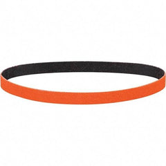 Dynabrade - 1-1/2" Wide x 30" OAL, 40 Grit, Ceramic Abrasive Belt - Ceramic, Coated, Y Weighted Cloth Backing, Wet/Dry - Americas Industrial Supply