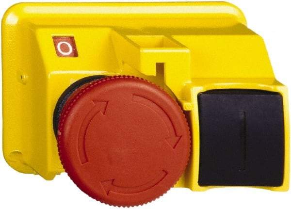 Schneider Electric - Extended Mushroom Head Pushbutton Switch Emergency Stop - Red - Americas Industrial Supply