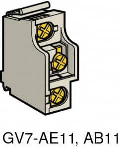Schneider Electric - Circuit Breaker Auxiliary Contact Block - Use with GV3ME80, GV7RE, GV7RS - Americas Industrial Supply