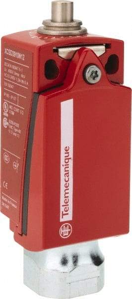 Telemecanique Sensors - NO/2NC Configuration, Multiple Amp Level, Metal Plunger Safety Limit Switch - 34mm Wide x 35mm Deep x 89mm High, IP66, IP67 Ingress Rating - Americas Industrial Supply