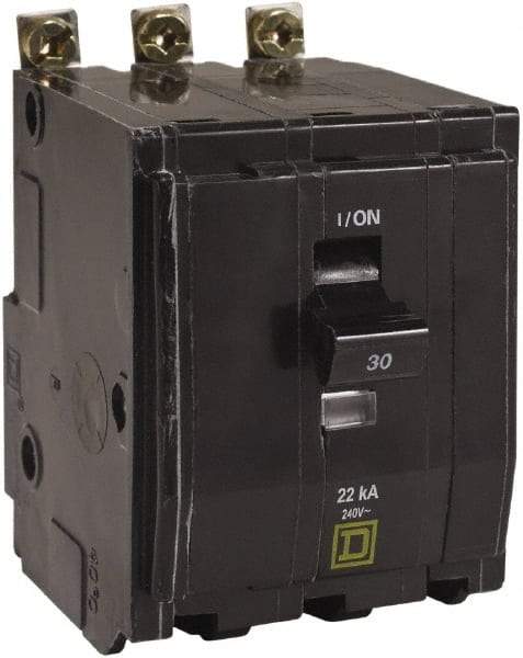 Square D - 50 Amp, 240 VAC, 3 Pole, Bolt On Miniature Circuit Breaker - 8-2 AWG - Americas Industrial Supply