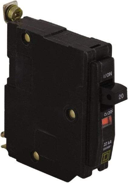 Square D - 30 Amp, 240 VAC, 1 Pole, Bolt On Miniature Circuit Breaker - 14-8 AWG - Americas Industrial Supply