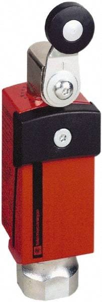 Telemecanique Sensors - NO/2NC Configuration, Multiple Amp Level, Metal Roller Safety Limit Switch - 34mm Wide x 35mm Deep x 122mm High, IP66, IP67 Ingress Rating - Americas Industrial Supply