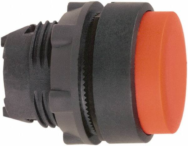 Schneider Electric - 22mm Mount Hole, Extended Straight, Pushbutton Switch Only - Round, Red Pushbutton, Nonilluminated, Momentary (MO) - Americas Industrial Supply