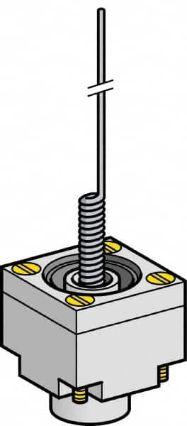 Telemecanique Sensors - 3.7 Inch Long, Limit Switch Head - For Use with ZCK Limit Switches - Americas Industrial Supply