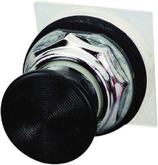 Schneider Electric - 30mm Mount Hole, Extended Straight, Pushbutton Switch Only - Round, Black Pushbutton, Momentary (MO), Weatherproof, Dust and Oil Resistant - Americas Industrial Supply