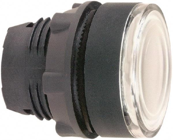 Schneider Electric - 22mm Mount Hole, Flush, Pushbutton Switch Only - Round, White Pushbutton, Illuminated, Momentary (MO) - Americas Industrial Supply
