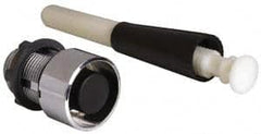 Schneider Electric - 22mm Mount Hole, Flush, Pushbutton Switch Only - Round, Black Pushbutton, Nonilluminated - Americas Industrial Supply