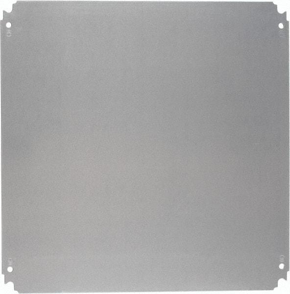 Schneider Electric - Electrical Enclosure Steel Mounting Plate - For Use with 800 (H) x 800 (W) Floor Standing Enclosure, RoHS Compliant, Includes Mounting Hardware & Mounting Plate - Americas Industrial Supply