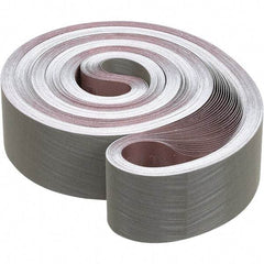 3M - 3" Wide x 132" OAL, A30 Grit, Aluminum Oxide Abrasive Belt - Aluminum Oxide, Coated, Cloth Backing, Wet, Series 307EA - Americas Industrial Supply