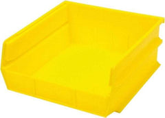 Triton - 10-7/8" Deep, Yellow Polypropylene Hopper Stacking Bin - 5" High x 11" Wide x 10-7/8" Long - Americas Industrial Supply