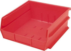 Triton - 10-7/8" Deep, Red Polypropylene Hopper Stacking Bin - 5" High x 11" Wide x 10-7/8" Long - Americas Industrial Supply