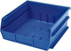 Triton - 10-7/8" Deep, Blue Polypropylene Hopper Stacking Bin - 5" High x 11" Wide x 10-7/8" Long - Americas Industrial Supply