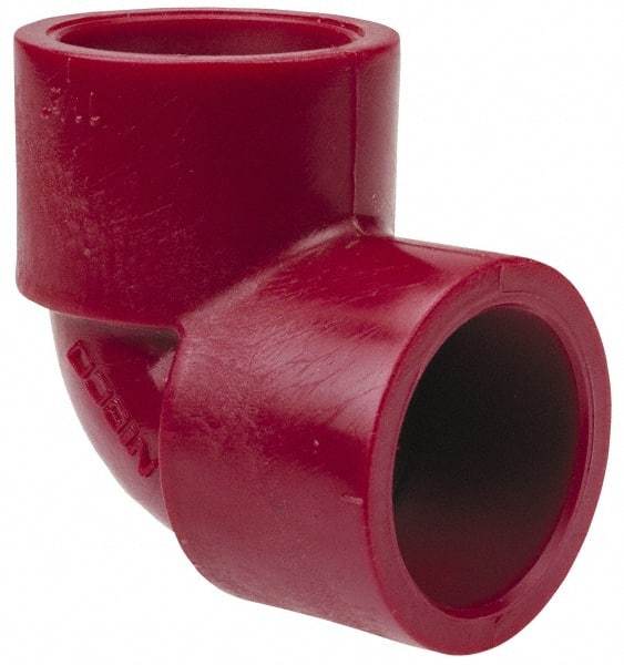 NIBCO - 1-1/2" PVDF Plastic Pipe 90° Elbow - Schedule 80, S x S End Connections - Americas Industrial Supply
