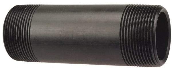 NIBCO - 2" Pipe, 3" Long PVDF Threaded Plastic Pipe Nipple - Schedule 80, Red - Americas Industrial Supply